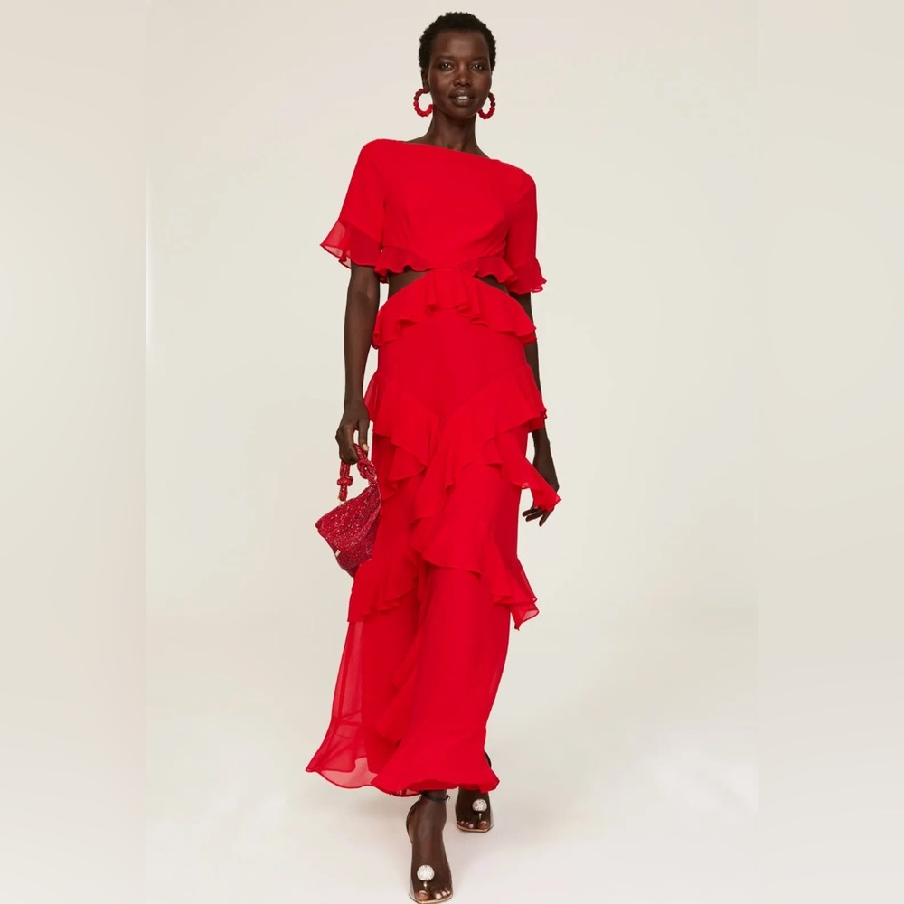 Fame & Partners Red Marse Gown